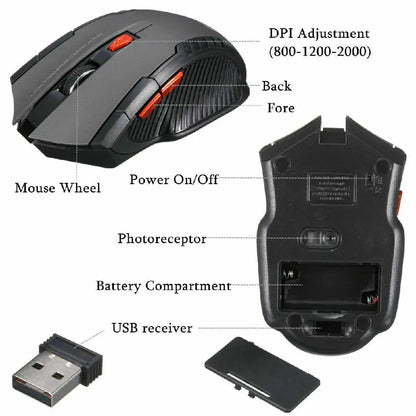 2.4Ghz Mini Wireless Optical Gaming Mouse