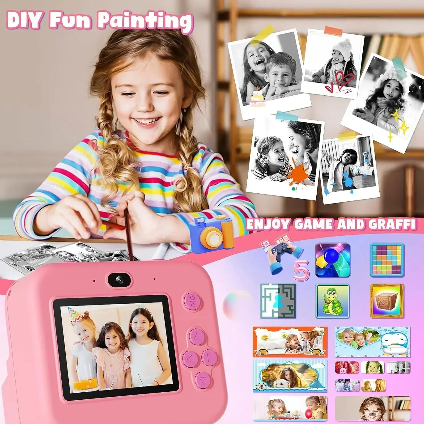 Digital Children Instant Print Camera