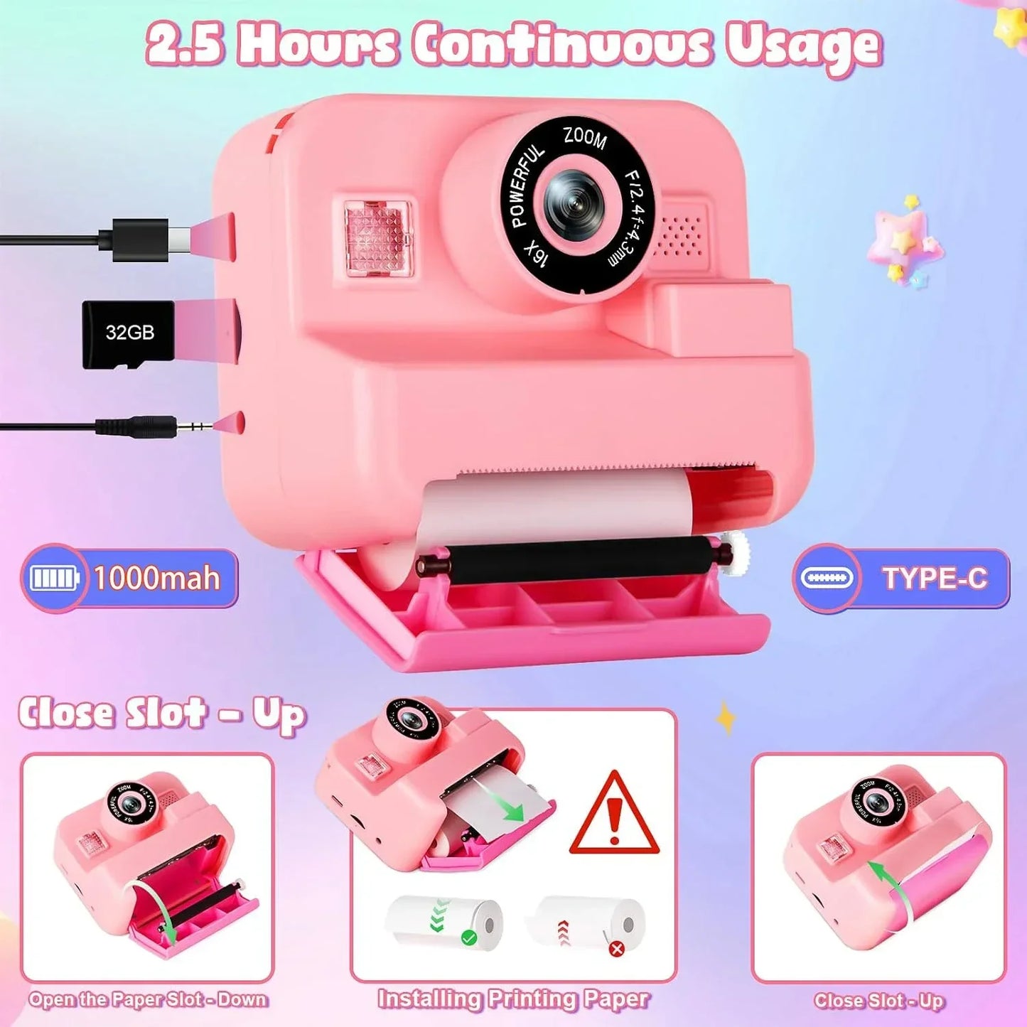 Digital Children Instant Print Camera