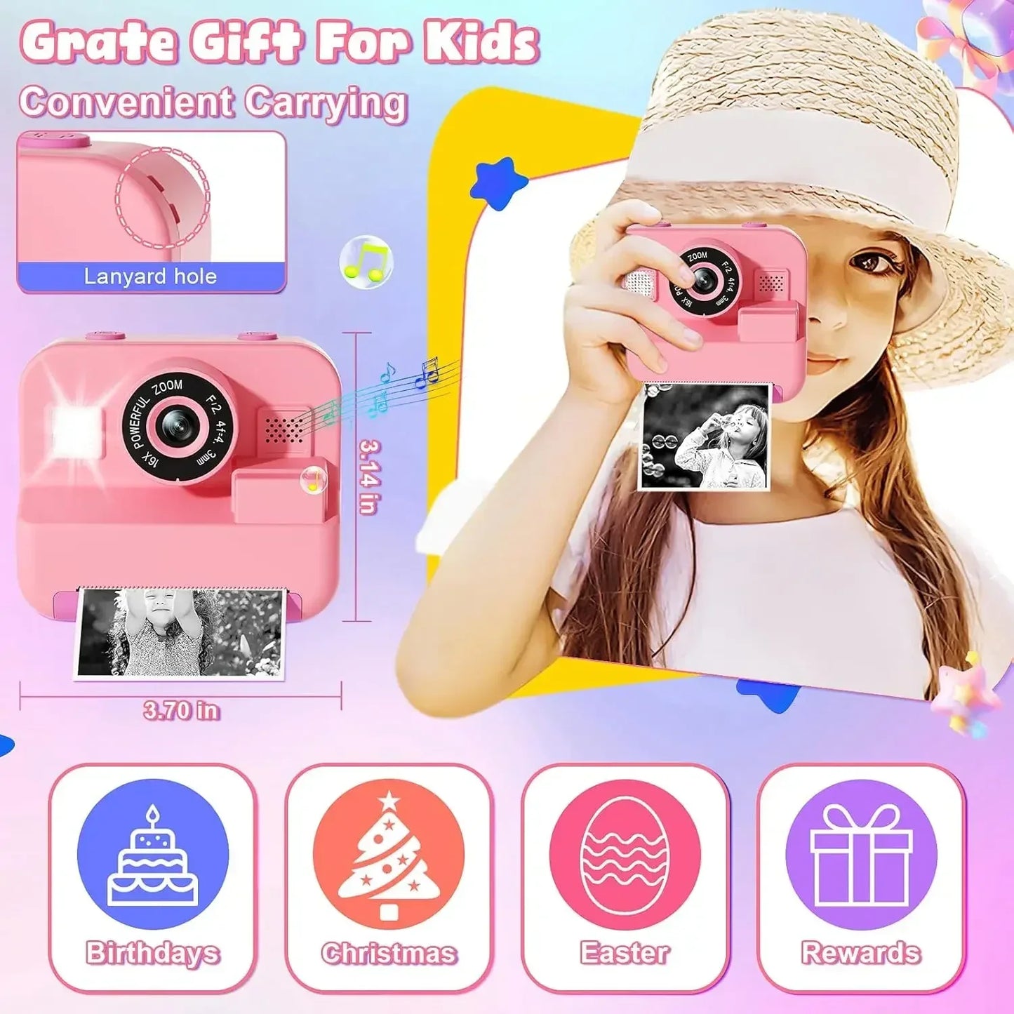 Digital Children Instant Print Camera