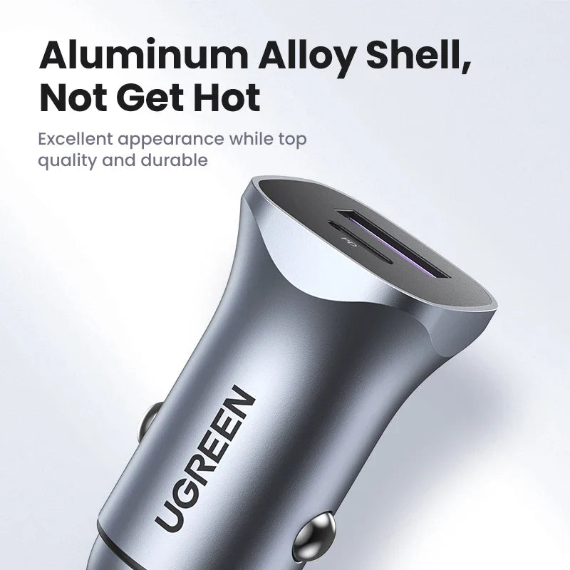 UGREEN Car Charger Type C Fast USB Charger
